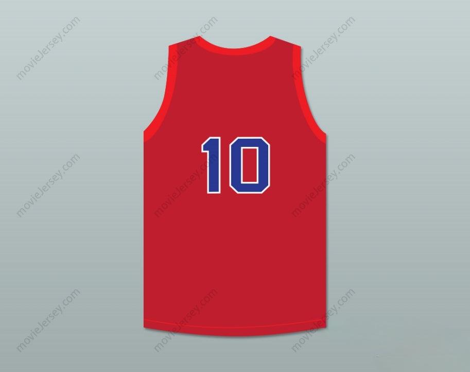 CUSTOM ANY Name Number MAX ZASLOFSKY 10 CHICAGO STAGS RED BASKETBALL JERSEY Top Stitched S-6XL