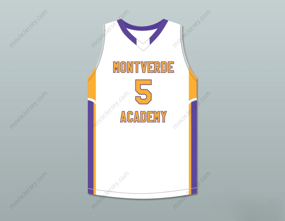 CUSTOM ANY Name Number R.J. BARRETT 5  ACADEMY  WHITE BASKETBALL JERSEY Top Stitched S-6XL
