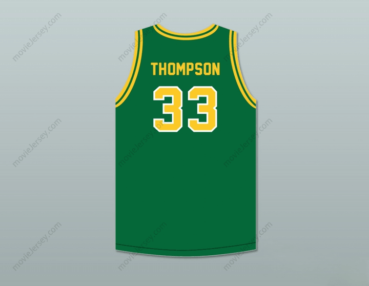 CUSTOM ANY Name Number DAVID THOMPSON 33 CREST HIGH SCHOOL CHARGERS GREEN BASKETBALL JERSEY 2 Top Stitched S-6XL