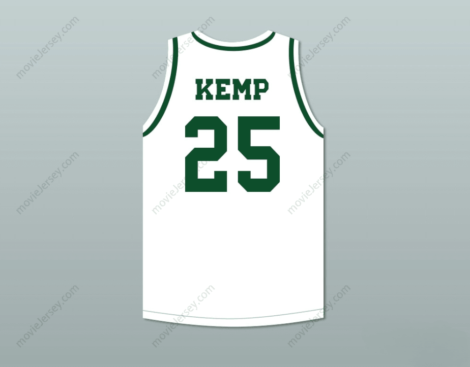 PERSONALIZA CUALQUIER Nombre Número SHAWN KEMP 25 CAMISETA DE BALONCESTO BLANCA DE LA ESCUELA SECUNDARIA CONCORD Confeccionada S-6XL