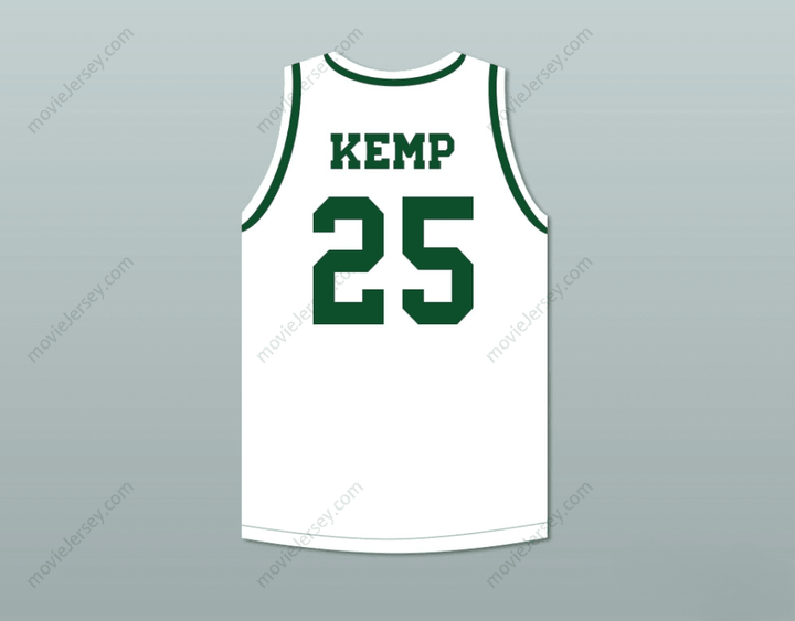 PERSONALIZA CUALQUIER Nombre Número SHAWN KEMP 25 CAMISETA DE BALONCESTO BLANCA DE LA ESCUELA SECUNDARIA CONCORD Confeccionada S-6XL