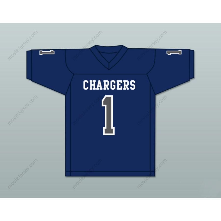 PERSONALIZA cualquier Nombre Número ZACH WILSON 1 CANYON HIGH SCHOOL CHARGERS Camiseta de Fútbol Americana Cosida Tallas S-6XL