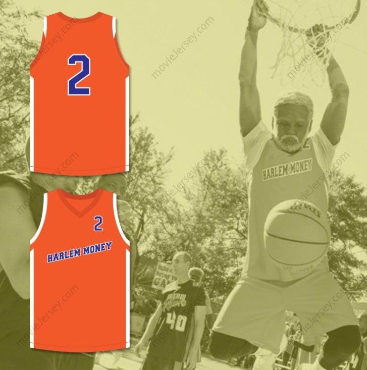 PERSONALIZA Cualquier Nombre Número KYRIE IRVING UNCLE DREW 2 HARLEM MONEY CAMISETA DE BALONCESTO UNCLE DREW Parte Superior Cosida S-6XL