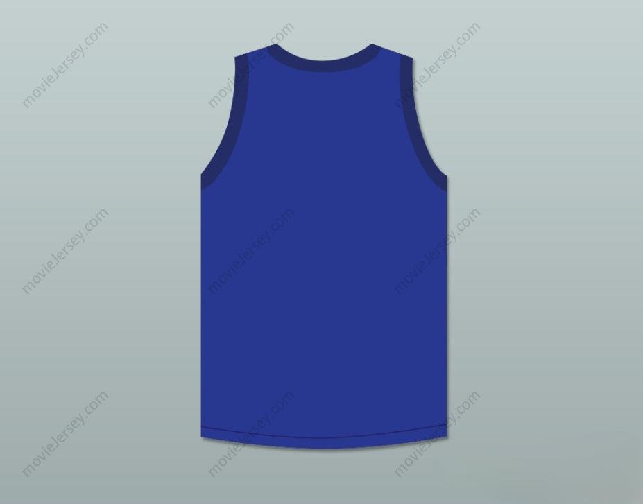 PERSONALIZA cualquier nombre y número CAMISETA DE BALONCESTO AZUL DOUBLE DARE con costuras, tallas S-6XL