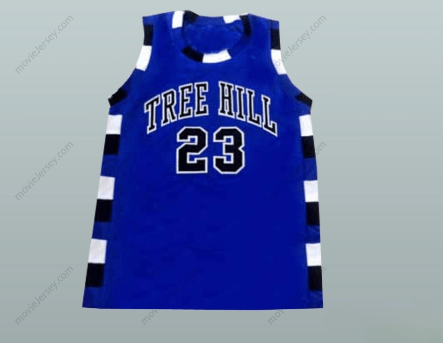 PERSONALIZA Cualquier Nombre Número NATHAN SCOTT 23 ONE TREE HILL RAVENS CAMISETA DE BALONCESTO AZUL CUALQUIER JUGADOR Cosida Tallas S-6XL