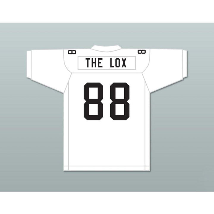 PERSONALIZA Cualquier Nombre Número THE LOX ROUGH RYDERS 88 Plata Camiseta Fútbol Cosida S-6XL