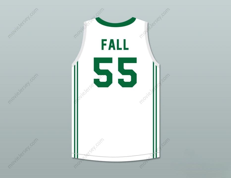 PERSONALIZADO Cualquier Nombre Número TACKO FALL 55 CAMISETA DE BALONCESTO BLANCA Parte Superior Cosida S-6XL