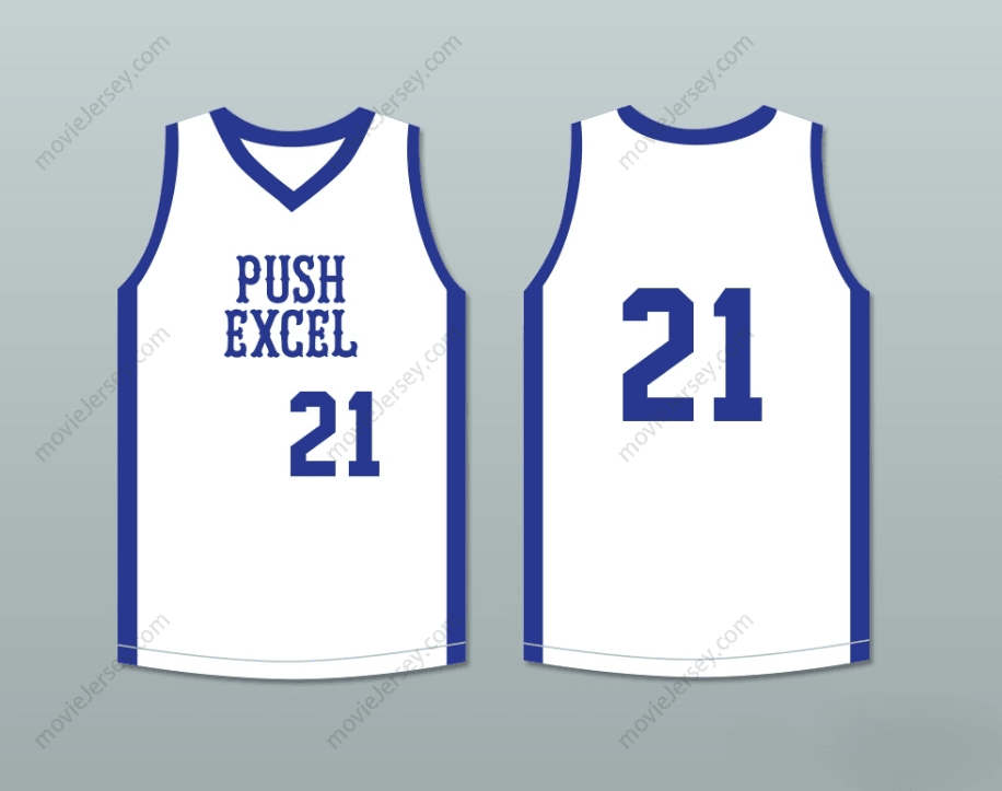 PERSONALIZA CUALQUIER Nombre Número DOMINIQUE WILKINS 21 PUSH EXCEL CAMISETA DE BALONCESTO CLÁSICA BLANCA 1985 EVENTO BENÉFICO Costuras de primera calidad S-6XL