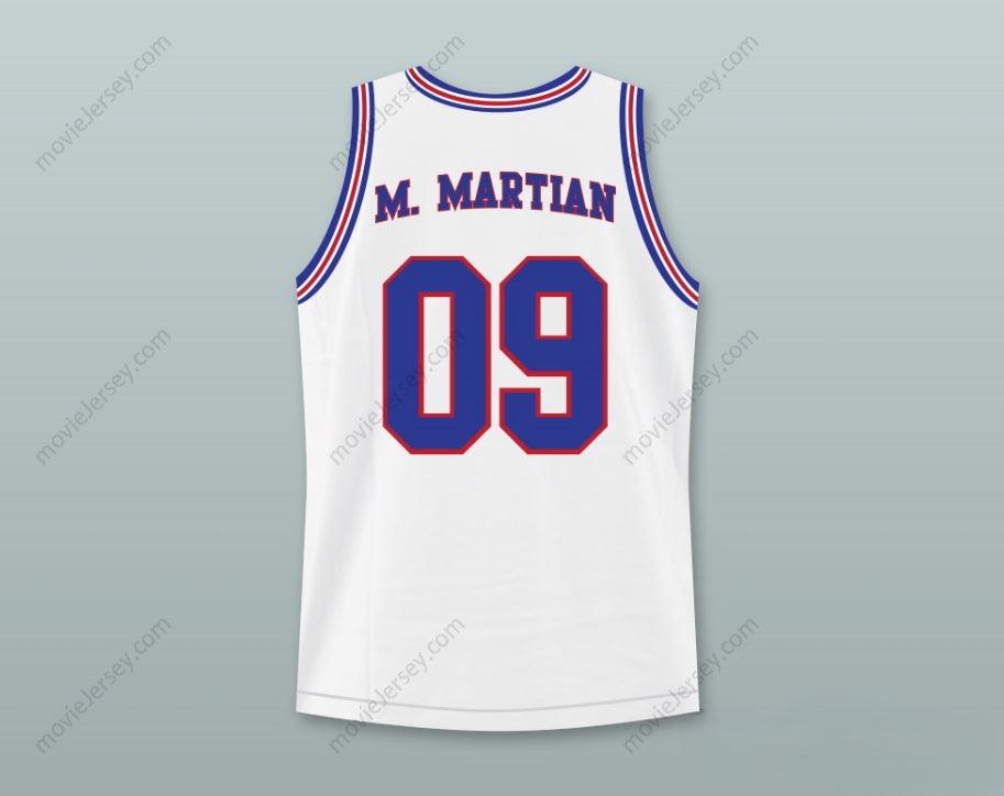 CAMISETA DE BALONCESTO PERSONALIZADA CON CUALQUIER NOMBRE Y NÚMERO SPACE JAM MARVIN EL MARCIANO 09 TUNE SQUAD CON PARCHE DE MARVIN EL MARCIANO Cosido Tallas S-6XL