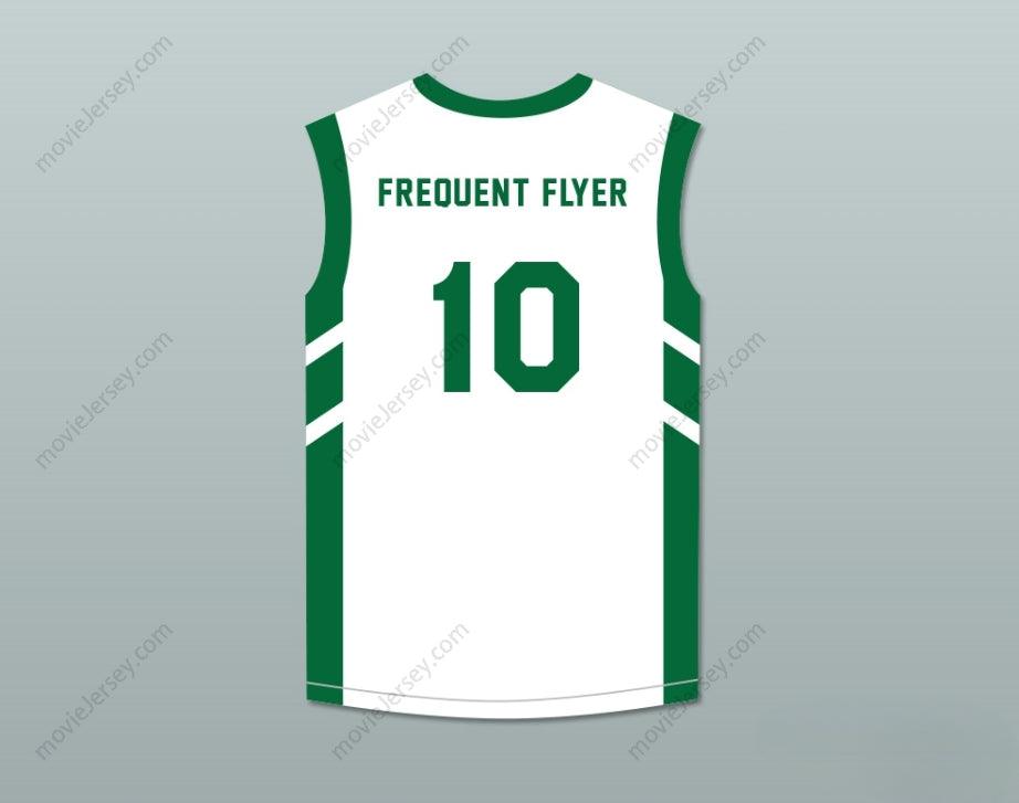 PERSONALIZA Cualquier Nombre Número GUY 'FREQUENT FLYER' DUPREE 10 CAMISETA BLANCA DE BALONCESTO EL BIG BANG DE DENNIS RODMAN EN PYONGYANG Costuras Superiores S-6XL