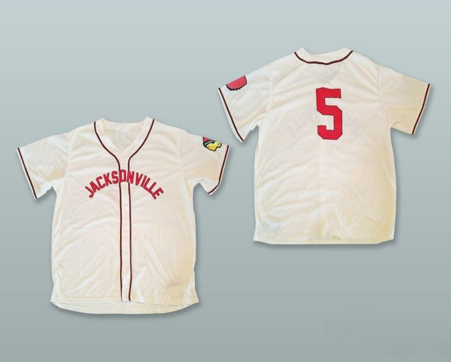 Custom Any Name Number HANK AARON 5 BRAVES WHITE BASEBALL JERSEY Top Stitched S-6XL