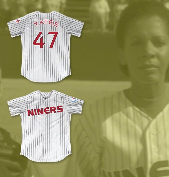 Camiseta de béisbol blanca a rayas KASIDY YATES 47 DEEP SPACE NINERS personalizada con cualquier nombre y número, cosida, tallas S-6XL