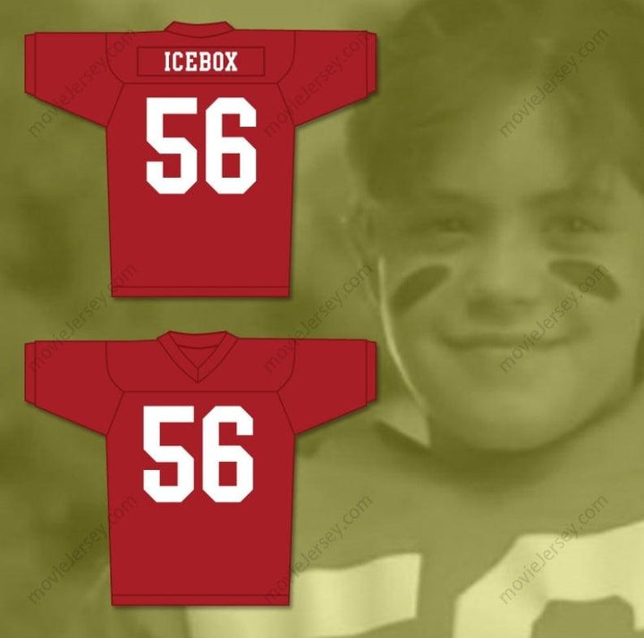 PERSONALIZA CUALQUIER Nombre Número LITTLE GIANTS BECKY "ICEBOX" O'SHEA 56 CAMISETA DE FÚTBOL COSIDA A MANO Cosido Superior S-6XL