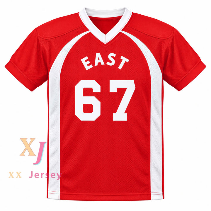 Custom Tyroil Smoochie-Wallace 67 East Key and Peele Football Jersey