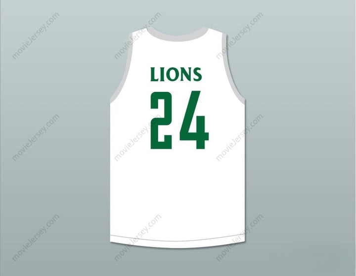PERSONALIZA CUALQUIER Nombre Número TACKO FALL 24 LIONS CAMISETA BALONCESTO BLANCA Costuras superiores S-6XL