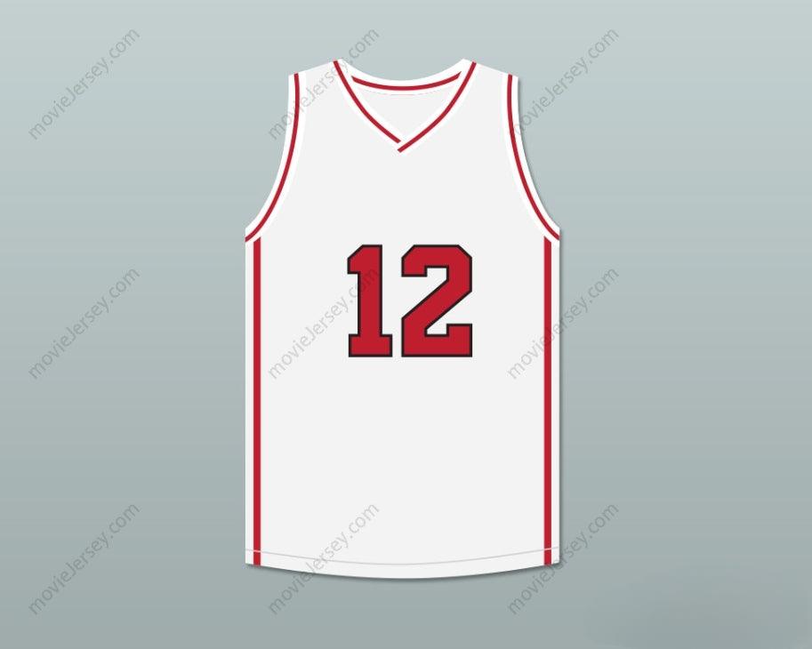CUSTOM ANY Name Number DRAKE 12 WHITE BASKETBALL JERSEY HIGH SCHOOL MUSICAL SKIT MADTV Top Stitched S-6XL