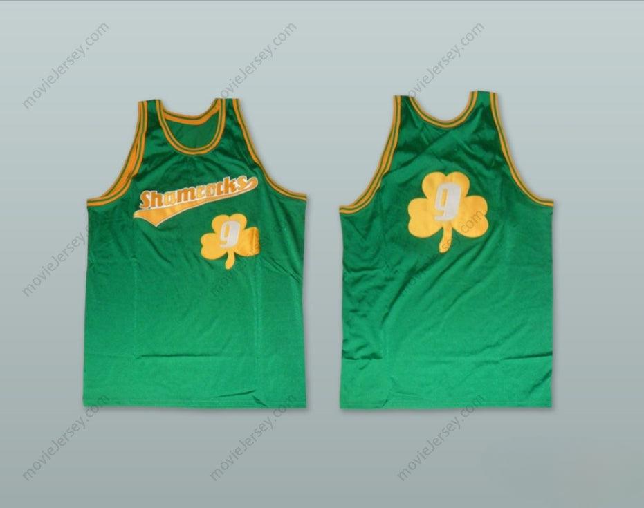 CAMISETA DE BALONCESTO VERDE SHAMROCKS 9 DE RUCKER PARK 1972 CON NOMBRE Y NÚMERO PERSONALIZABLES, Tallas S-6XL