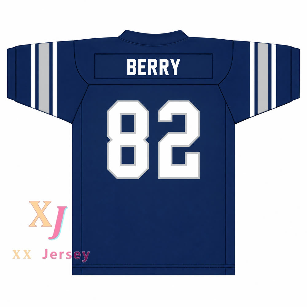 PERSONALIZA CUALQUIER Nombre Número RAYMOND BERRY 82 Distrito Escolar Independiente de PARIS WILDCATS Camiseta de Fútbol con Costura Superior S-6XL