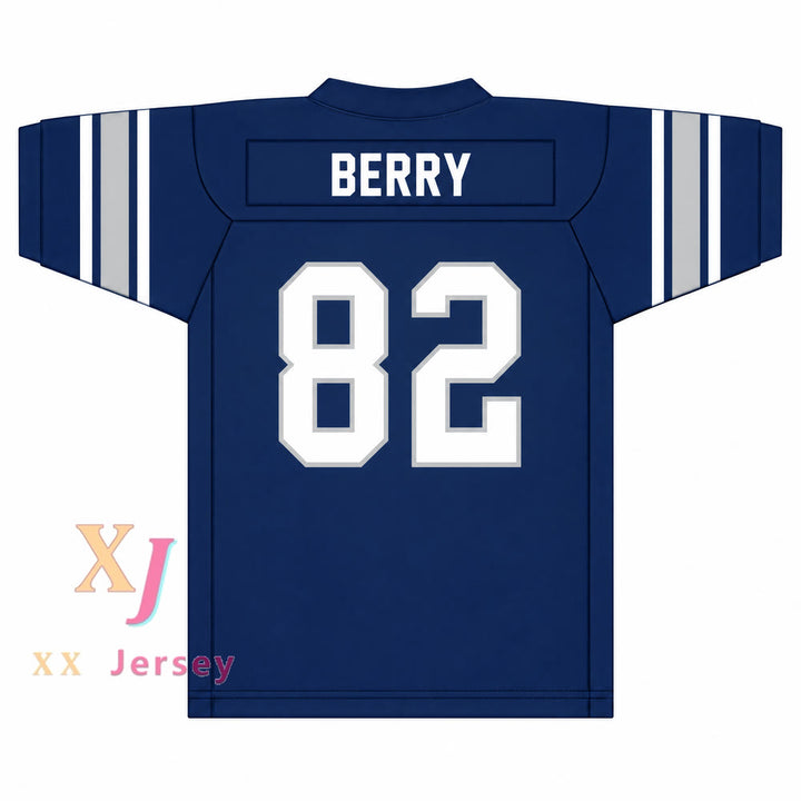 PERSONALIZA CUALQUIER Nombre Número RAYMOND BERRY 82 Distrito Escolar Independiente de PARIS WILDCATS Camiseta de Fútbol con Costura Superior S-6XL