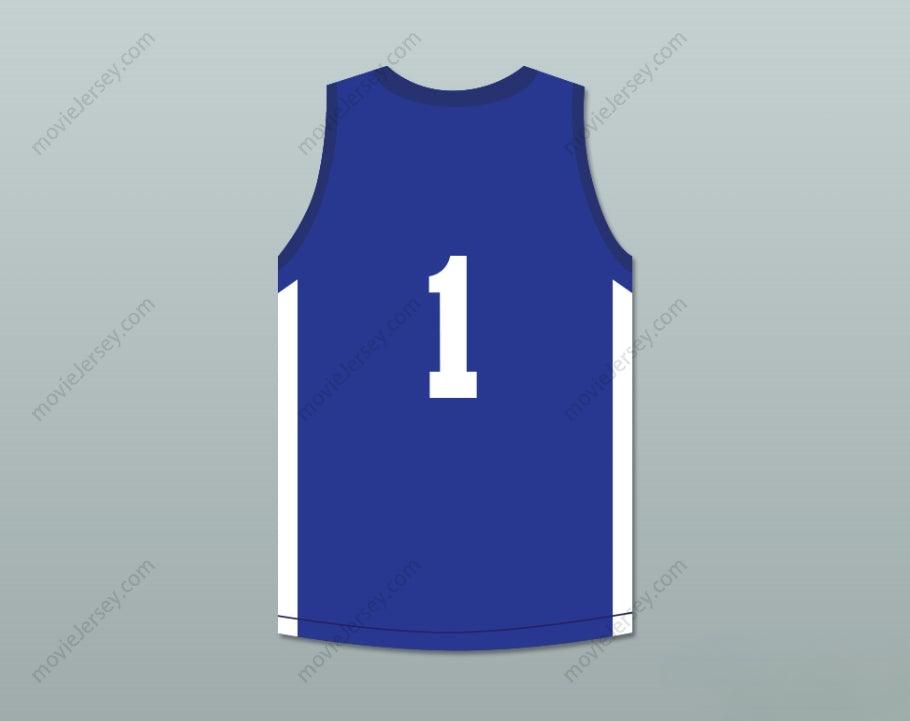 PERSONALIZA Cualquier Nombre Número LAMELO BALL 1 SPIRE CAMISETA AZUL DE BALONCESTO Cosido S-6XL
