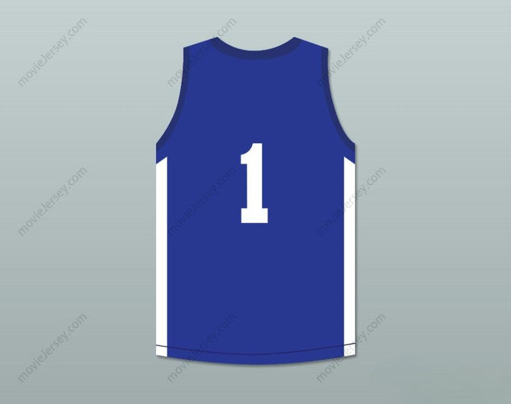 PERSONALIZA Cualquier Nombre Número LAMELO BALL 1 SPIRE CAMISETA AZUL DE BALONCESTO Cosido S-6XL