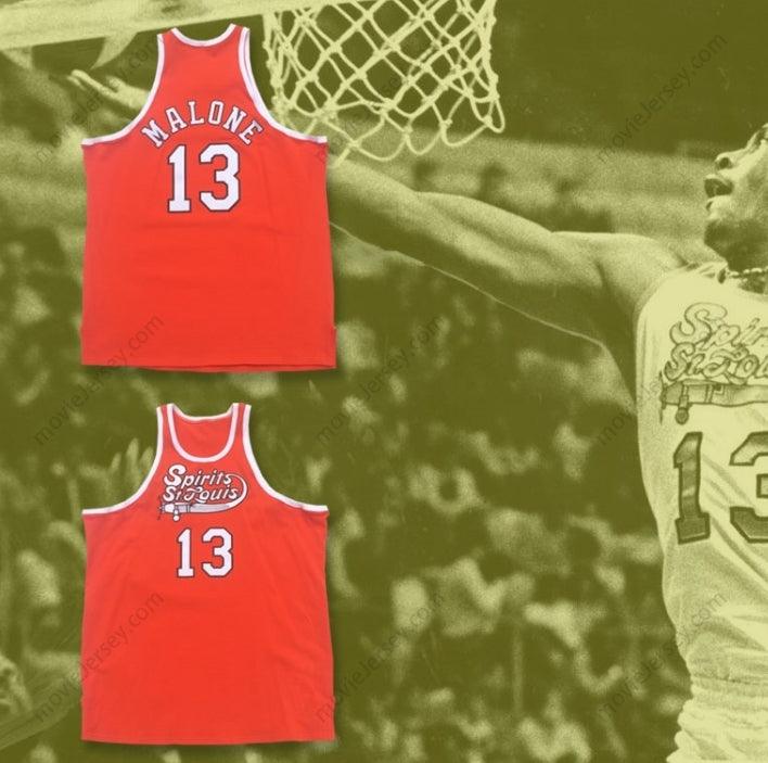 CUSTOM ANY Name Number MOSES MALONE 13 SPIRITS OF BASKETBALL JERSEY Top Stitched S-6XL