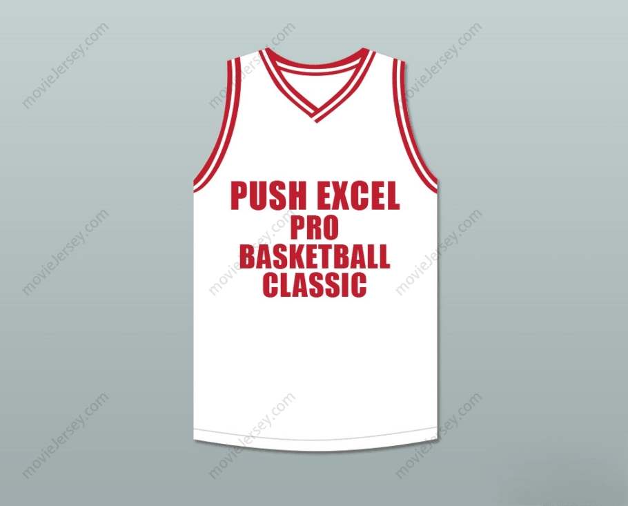 Camiseta de baloncesto blanca clásica DOMINIQUE WILKINS 21 PUSH EXCEL PRO BASKETBALL EVENTO BENÉFICO 1988 con nombre y número PERSONALIZADOS, costura superior, tallas S-6XL