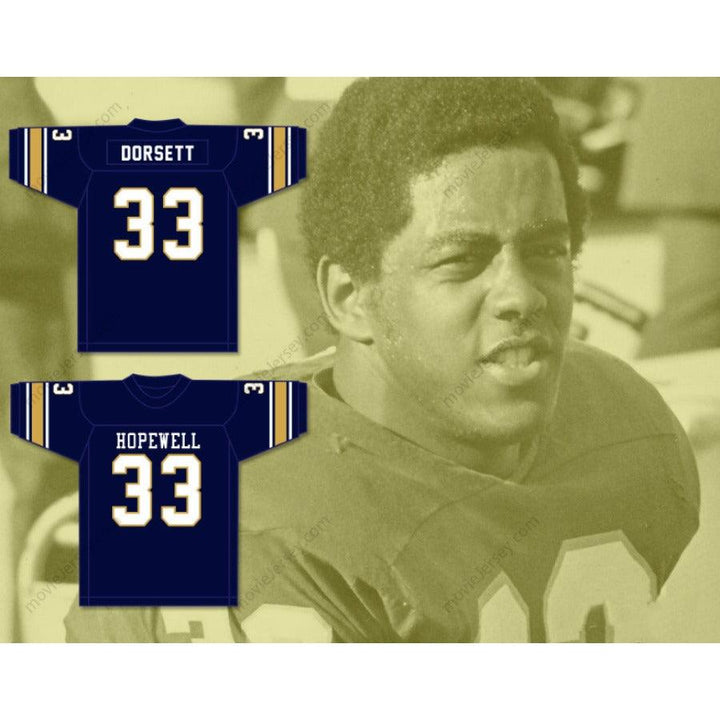 CUSTOM ANY Name Number TONY DORSETT 33 HOPEWELL HIGH SCHOOL VIKINGS Football Jersey Top Stitched S-6XL