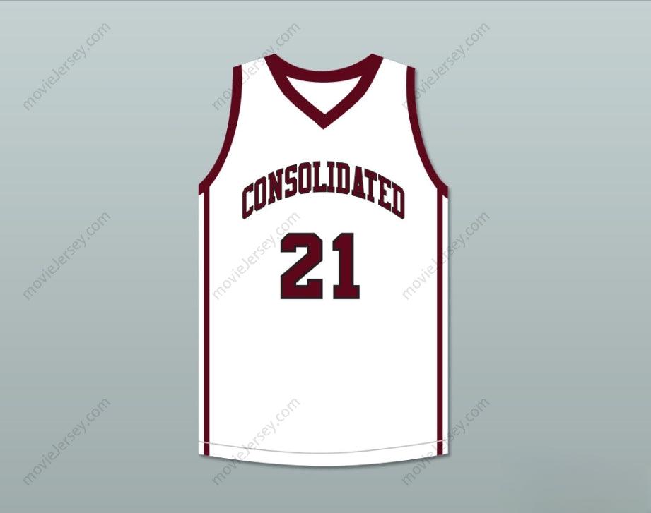 PERSONALIZA Cualquier Nombre Número JUGADOR 21 A&M CONSOLIDATED HIGH SCHOOL TIGERS BLANCO CAMISETA BALONCESTO Cosido Tallas S-6XL