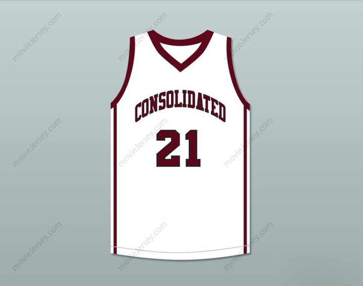 PERSONALIZA Cualquier Nombre Número JUGADOR 21 A&M CONSOLIDATED HIGH SCHOOL TIGERS BLANCO CAMISETA BALONCESTO Cosido Tallas S-6XL