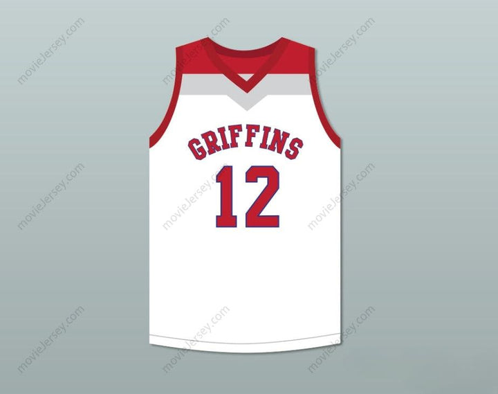 PERSONALIZA Cualquier Nombre Número ZION WILLIAMSON 12 ESCUELA DIURNA GRIFFINS BLANCA CAMISETA DE BALONCESTO 2 Bordado S-6XL