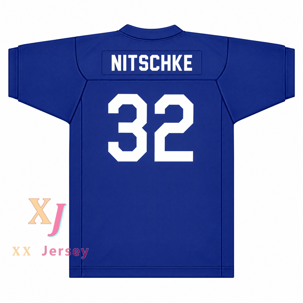 Custom Ray Nitschke 32 Proviso East High School Pirates Royal Football Jersey
