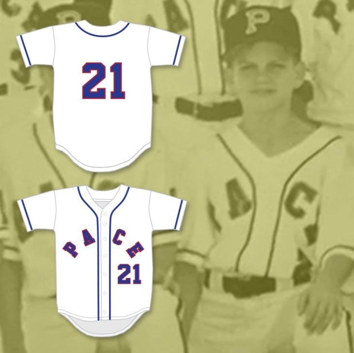 Camiseta de béisbol blanca personalizada con cualquier nombre y número JOSH DONALDSON 21 PACE ATHLETIC AND RECREATION ASSOCIATION, 1 pieza, cosida, S-6XL