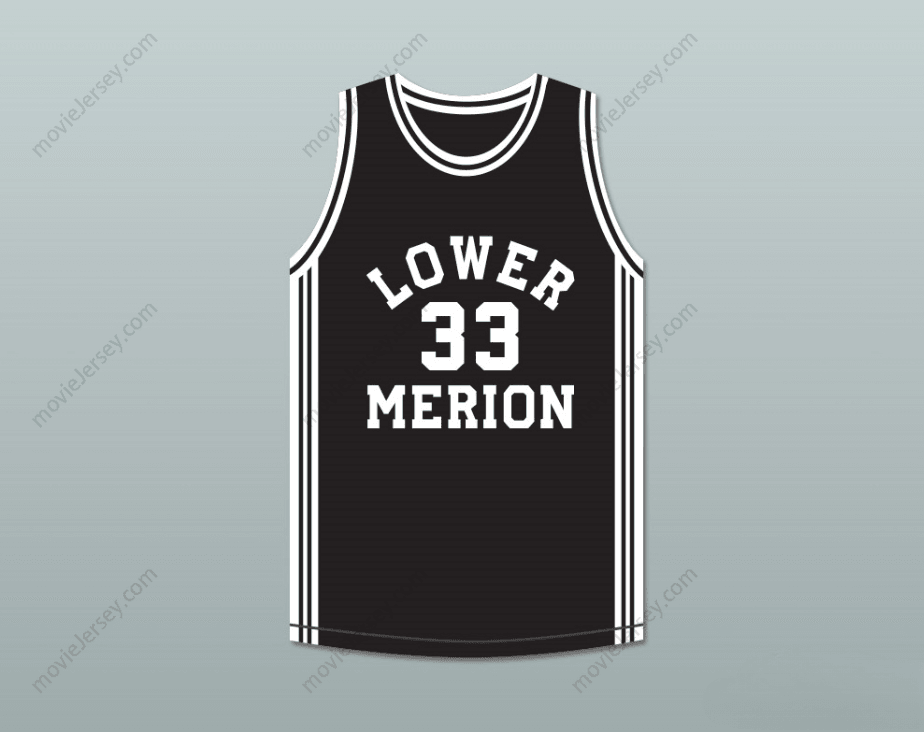 CUSTOM ANY Name Number  BRYANT 33 LOWER MERION HIGH SCHOOL ACES BLACK BASKETBALL JERSEY 1 Top Stitched S-6XL