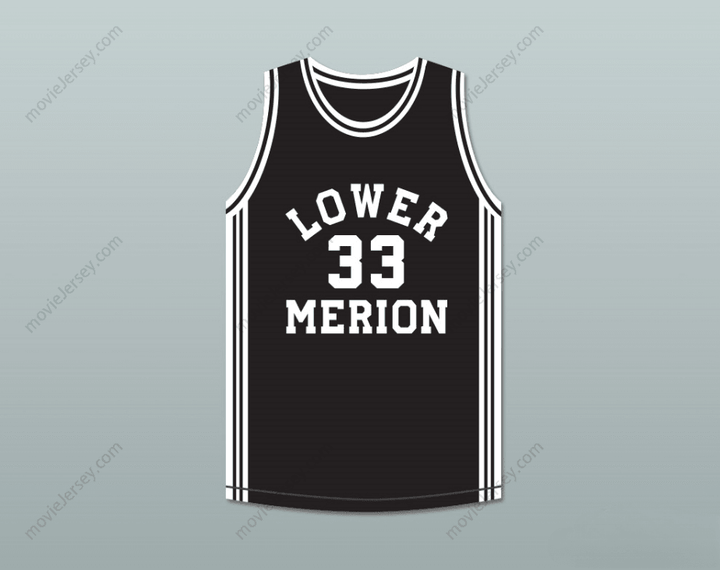 CUSTOM ANY Name Number  BRYANT 33 LOWER MERION HIGH SCHOOL ACES BLACK BASKETBALL JERSEY 1 Top Stitched S-6XL