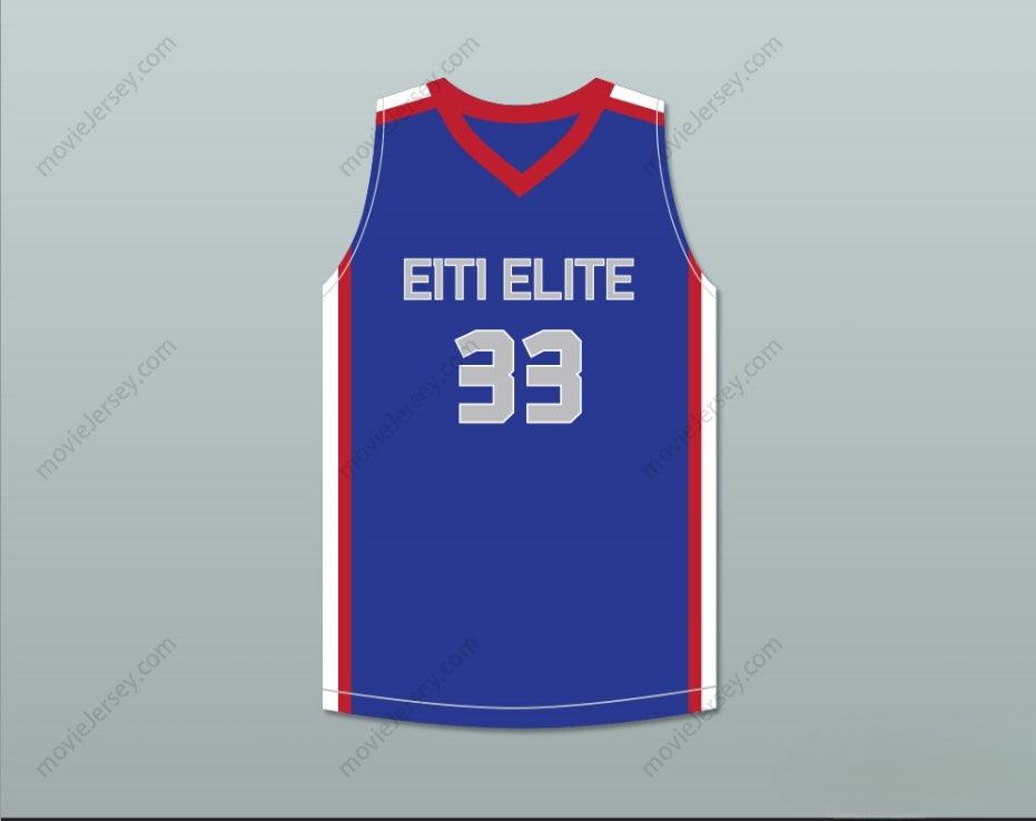 PERSONALIZAR CUALQUIER Nombre Número Envío gratis Personalizar Cualquier Nombre Número TACKO FALL 33 CADA 1 ENSEÑA 1 ELITE AAU CAMISETA DE BALONCESTO AZUL 2 Doble costura S-6XL Doble costura S-6XL