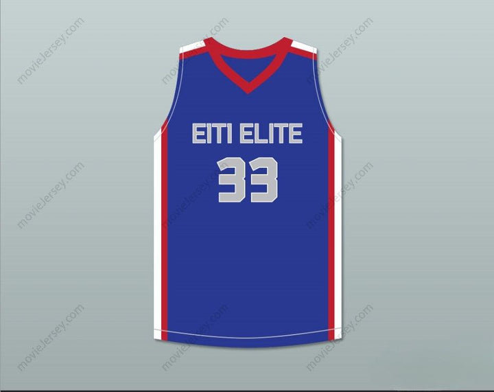 PERSONALIZAR CUALQUIER Nombre Número Envío gratis Personalizar Cualquier Nombre Número TACKO FALL 33 CADA 1 ENSEÑA 1 ELITE AAU CAMISETA DE BALONCESTO AZUL 2 Doble costura S-6XL Doble costura S-6XL