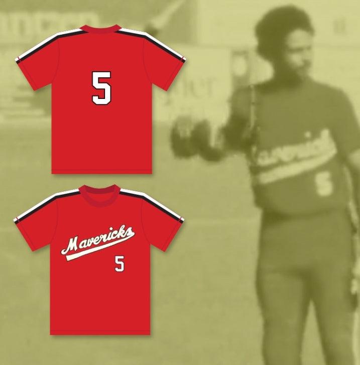 Camiseta de béisbol personalizada con cualquier nombre y número REGGIE THOMAS 5 de LOS BASTARDOS GOLPEADOS DEL BÉISBOL, costura superior S-6XL