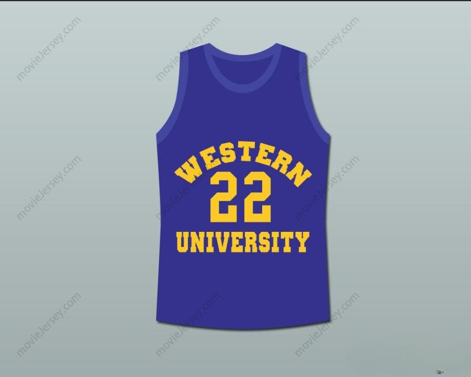 CAMISETA DE BALONCESTO PERSONALIZADA con CUALQUIER Nombre y Número ANFERNEE HARDAWAY BUTCH MCRAE WESTERN UNIVERSITY DE LA PELÍCULA BLUE CHIPS, Costura Superior S-6XL