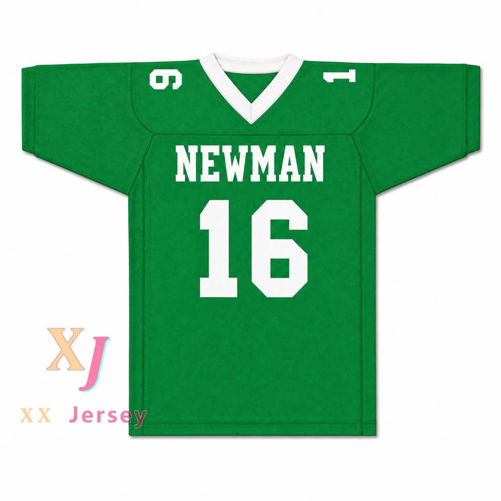 Isidore Newman High School 16 Football Jersey — green front view