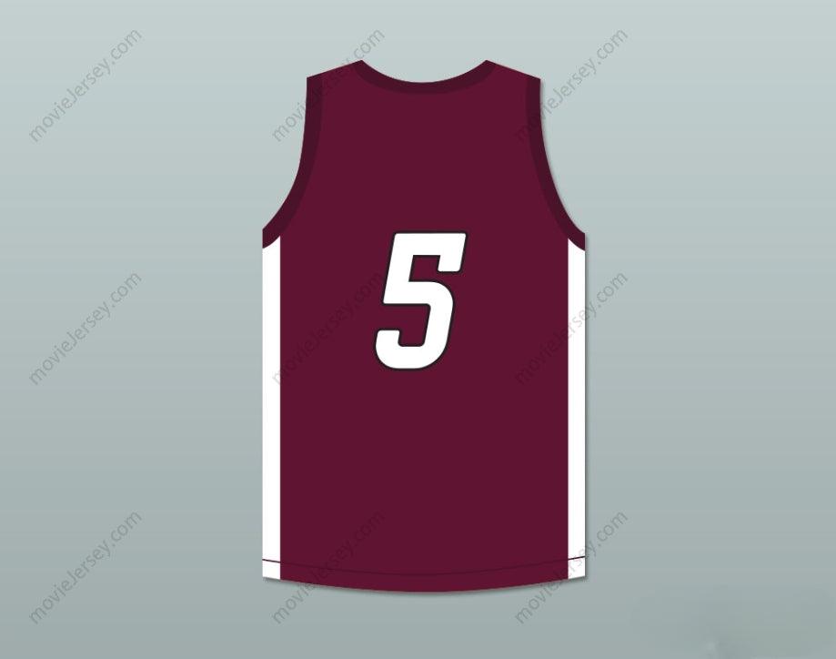 PERSONALIZA CUALQUIER Nombre Número PATRICK MAHOMES 5 CAMISETA DE BALONCESTO GRANATE DE WILDCATS DE LA ESCUELA SECUNDARIA WHITEHOUSE 1 Parte superior cosida S-6XL