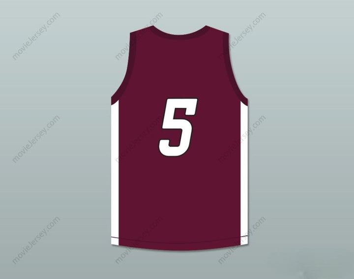PERSONALIZA CUALQUIER Nombre Número PATRICK MAHOMES 5 CAMISETA DE BALONCESTO GRANATE DE WILDCATS DE LA ESCUELA SECUNDARIA WHITEHOUSE 1 Parte superior cosida S-6XL