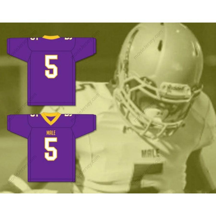 PERSONALIZA Cualquier Nombre Número NATE HOBBS 5 Camiseta de Fútbol Masculina de Secundaria BULLDOGS Cosida Tallas S-6XL