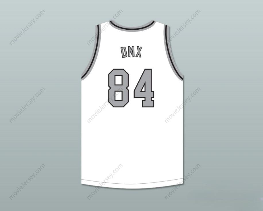PERSONALIZA CUALQUIER Nombre Número DMX 84 ROUGH RYDERS JERSEY BALONCESTO BLANCO 1 Cosido S-6XL