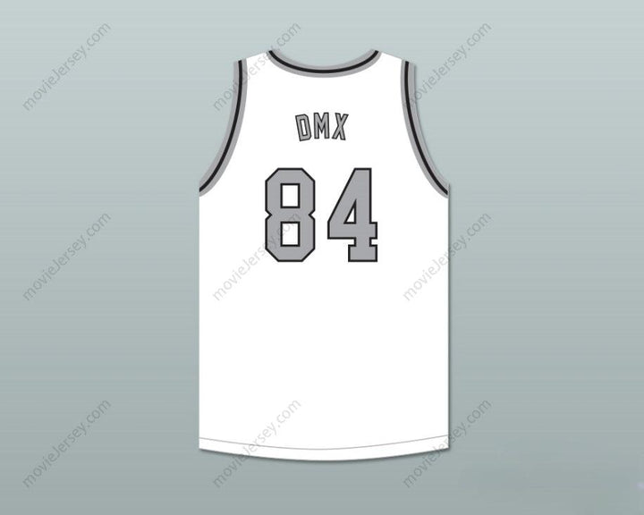 PERSONALIZA CUALQUIER Nombre Número DMX 84 ROUGH RYDERS JERSEY BALONCESTO BLANCO 1 Cosido S-6XL