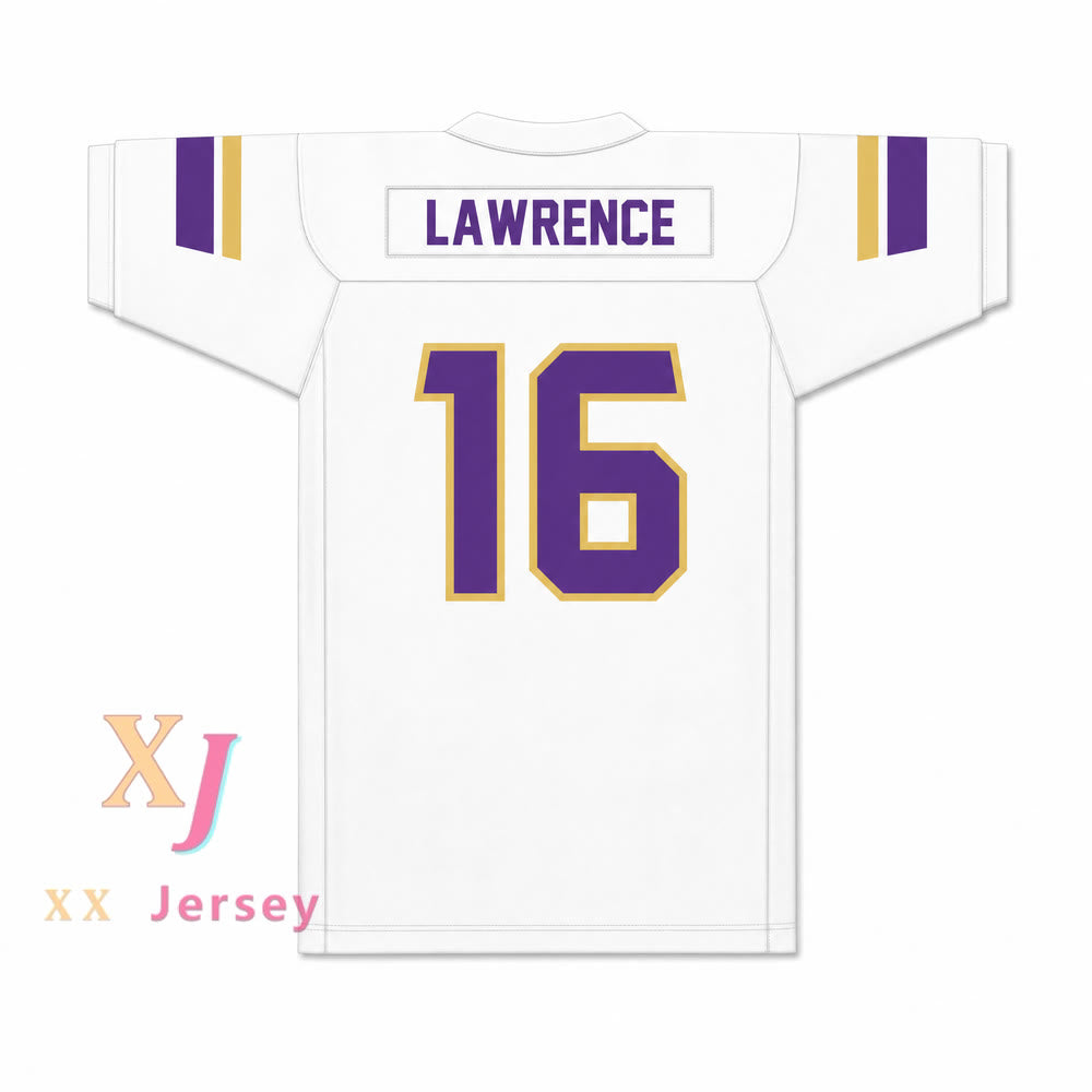 CAMISETAS DE FÚTBOL AMERICANO ESCOLAR PERSONALIZADAS TREVOR LAWRENCE 16 TALLAS S-6XL