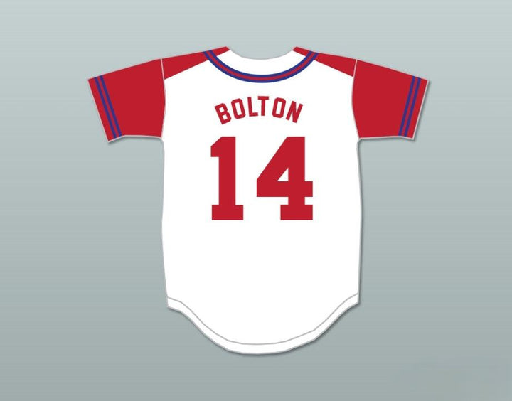 Camiseta de béisbol con el diseño 1 de los WILDCATS del instituto EAST HIGH SCHOOL de TROY BOLTON, número 14 y cualquier nombre personalizado, con costuras superiores, tallas de la S a la 6XL