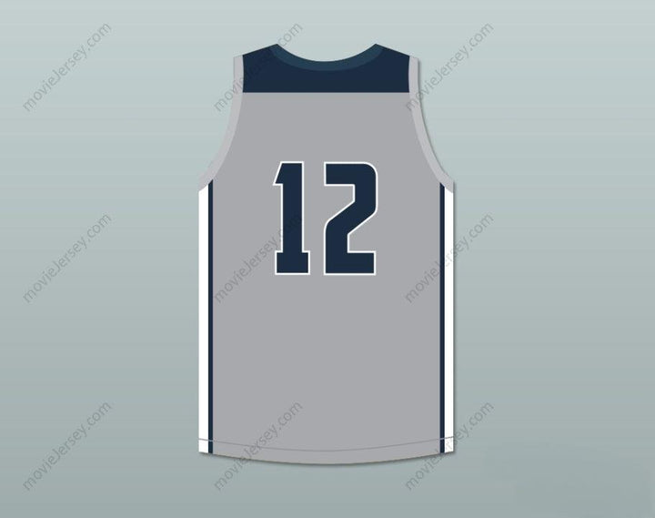 CAMISETA DE BALONCESTO GRIS DE LOS HORNETS PERSONALIZADA CON CUALQUIER Nombre y Número JA MORANT 12, 1 Parte Superior Cosida S-6XL