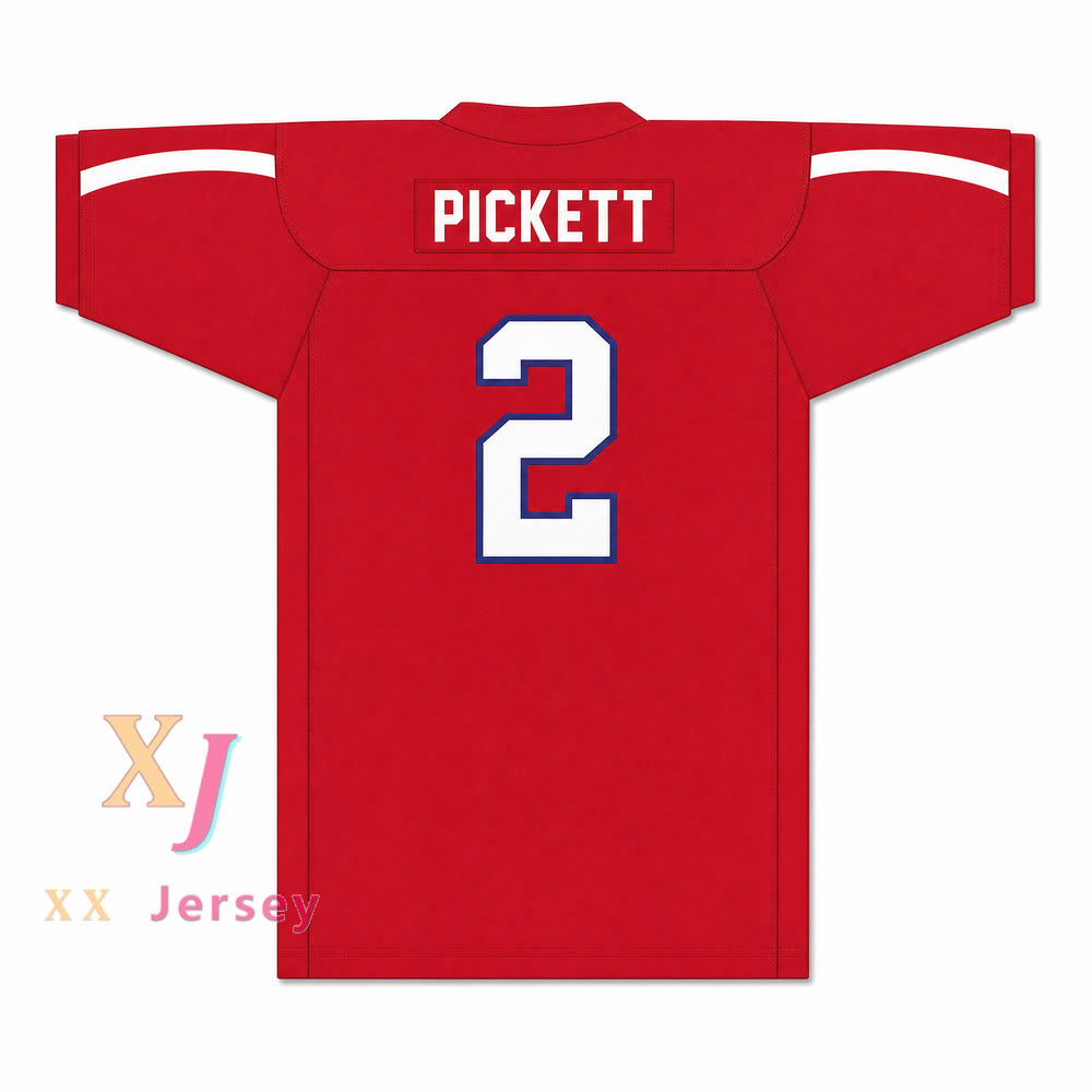 PERSONALIZA con CUALQUIER Nombre SPARTANS ROJO KENNY PICKETT 2 Camiseta de Fútbol Americano de la Escuela Secundaria de Ocean Township Cosida Tallas S-6XL