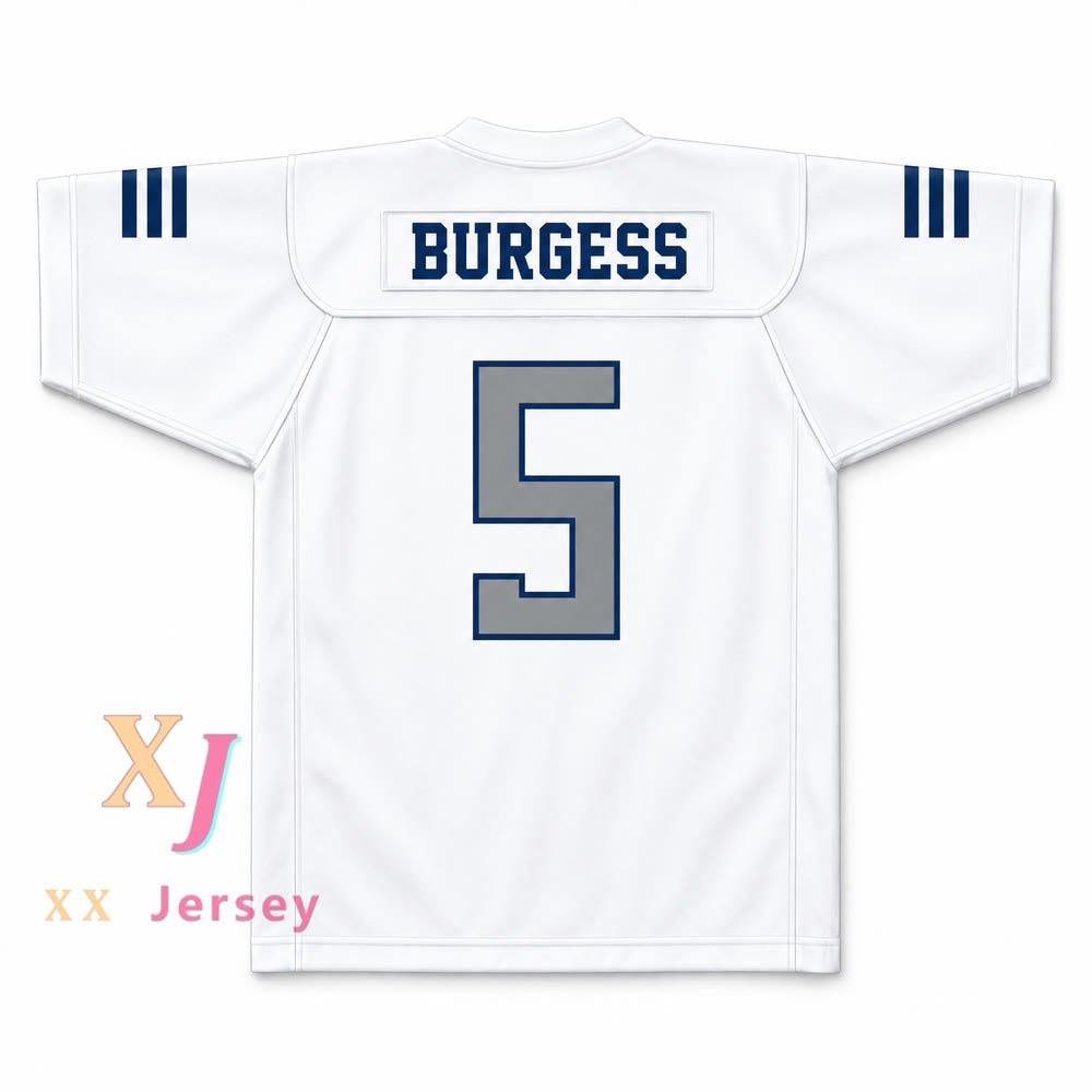 Custom Terrell Burgess 5 San Marcos High School Knights Football Jersey